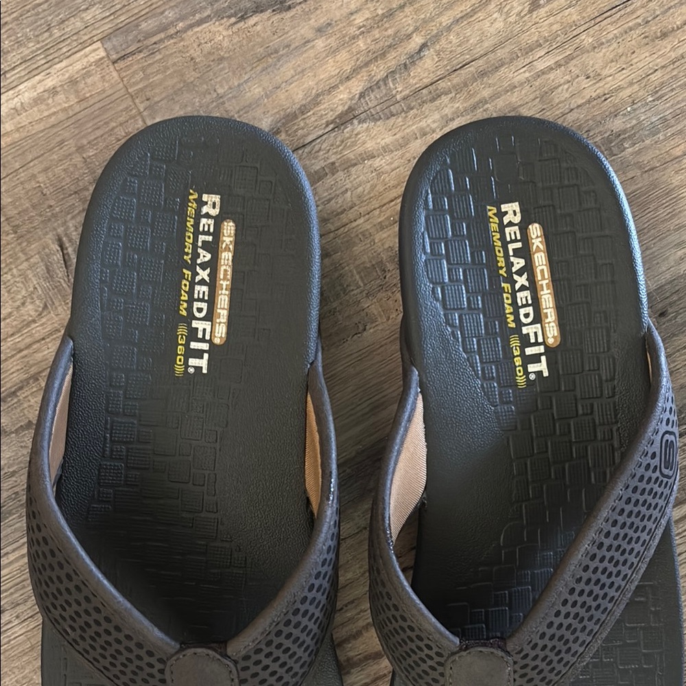 Skechers Black Sandals with Comfort and Style